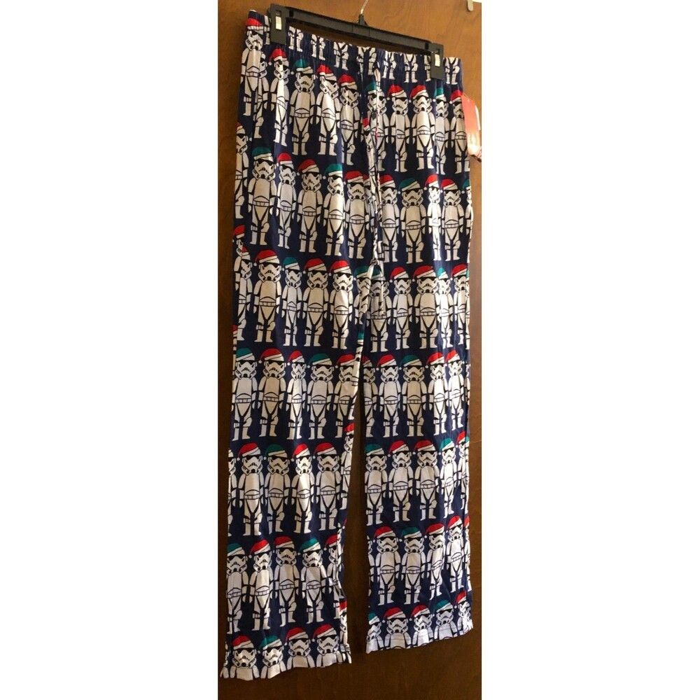 Men's Star Wars Stormtroopers Christmas PJ Pants Size Small NWT B3